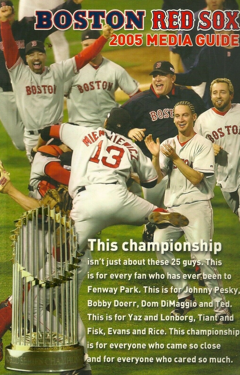 27 61 Replay 69 04 Red Sox At 27 Yankees Press Room Pass
