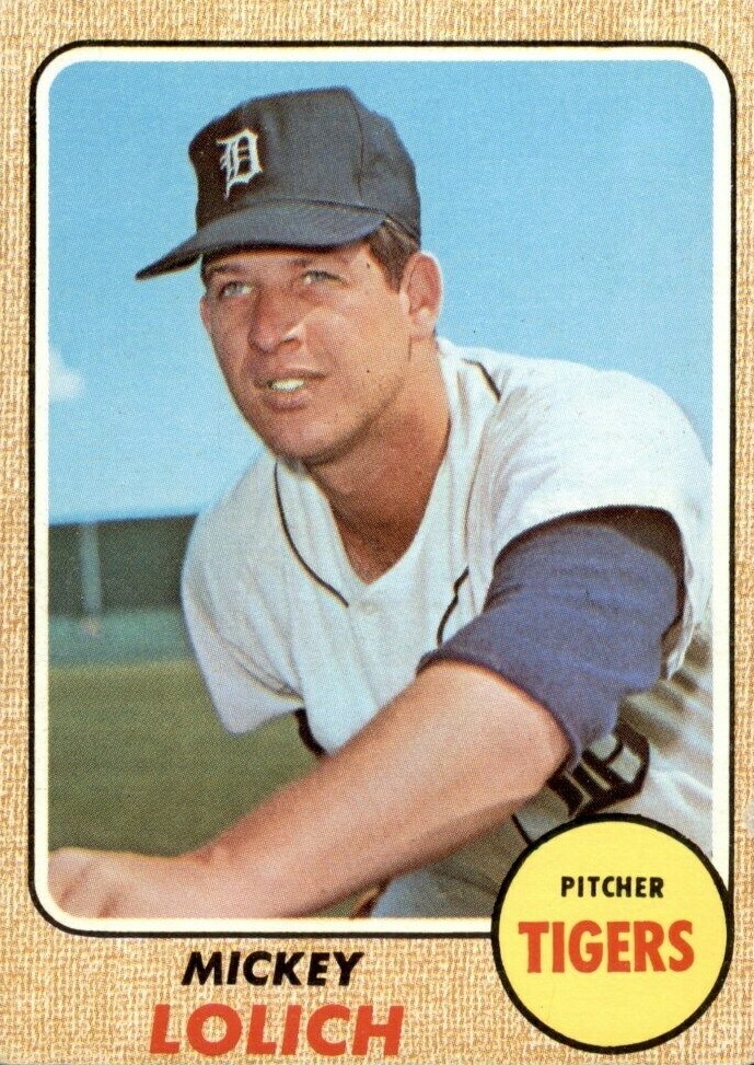 1968 mickey lolich press room pass